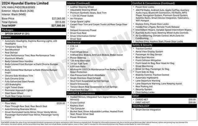 used 2024 Hyundai Elantra car, priced at $20,151