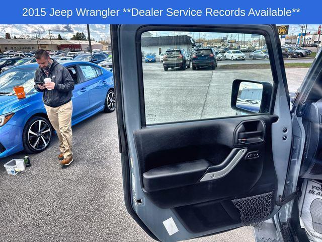 used 2015 Jeep Wrangler Unlimited car, priced at $15,916