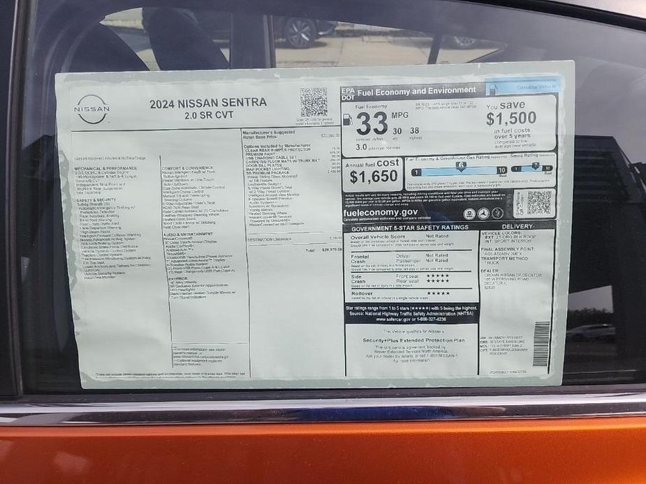 new 2024 Nissan Sentra car, priced at $27,698