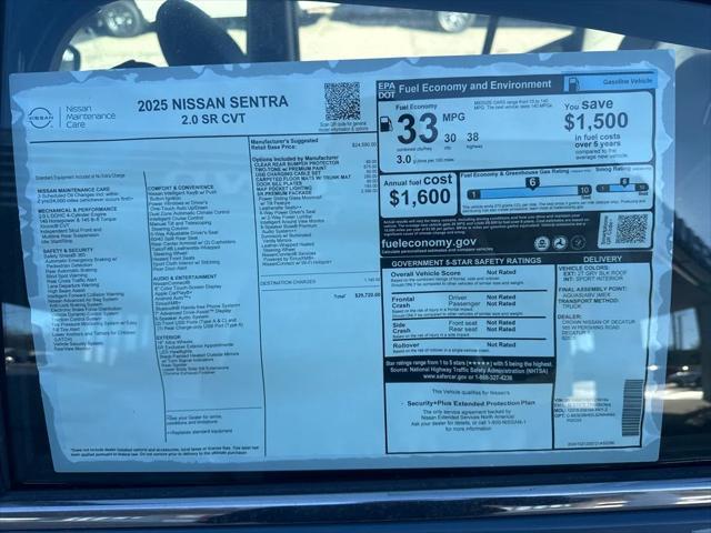 new 2025 Nissan Sentra car, priced at $28,414