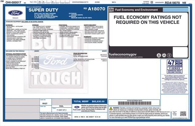 new 2024 Ford F-450 car, priced at $62,830