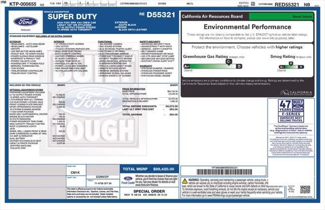 new 2024 Ford F-250 car, priced at $93,995