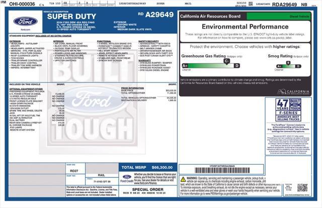 new 2024 Ford F-350 car, priced at $75,648