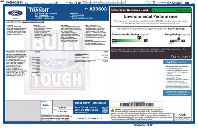 new 2025 Ford Transit-350 car, priced at $58,725
