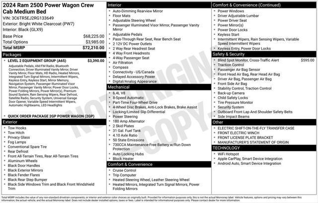 used 2024 Ram 2500 car, priced at $63,000