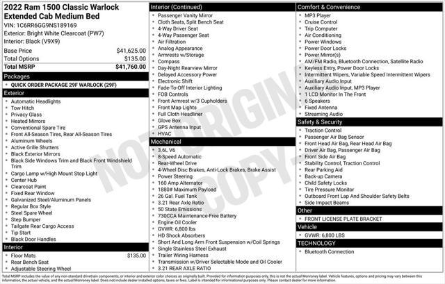 used 2022 Ram 1500 Classic car, priced at $27,000