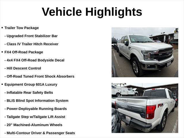 used 2018 Ford F-150 car, priced at $35,500