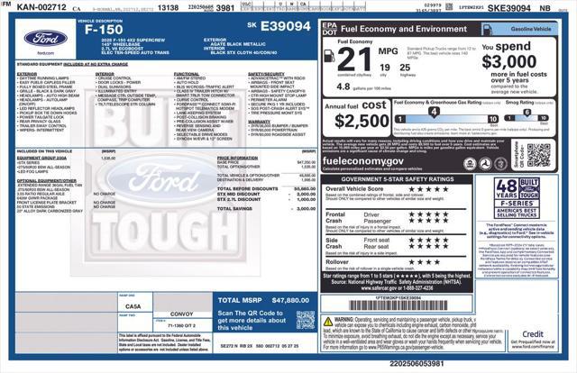 new 2025 Ford F-150 car, priced at $43,182