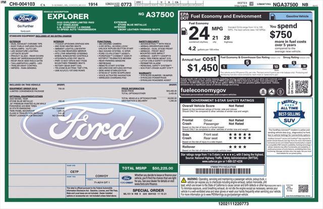 used 2022 Ford Explorer car, priced at $29,500