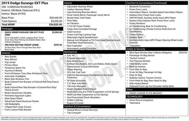 used 2019 Dodge Durango car, priced at $18,500