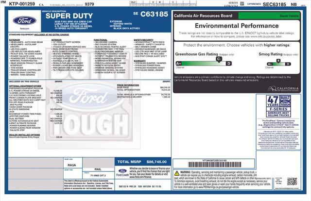 new 2025 Ford F-350 car, priced at $86,745