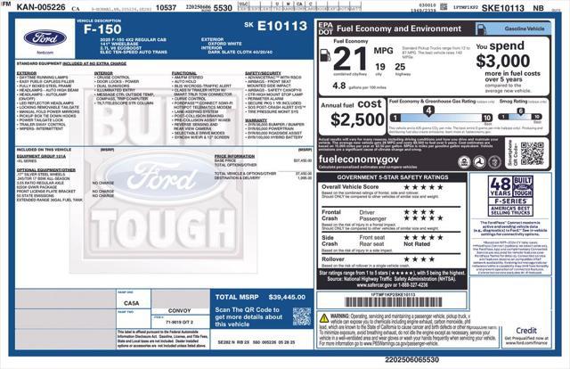 new 2025 Ford F-150 car, priced at $35,419