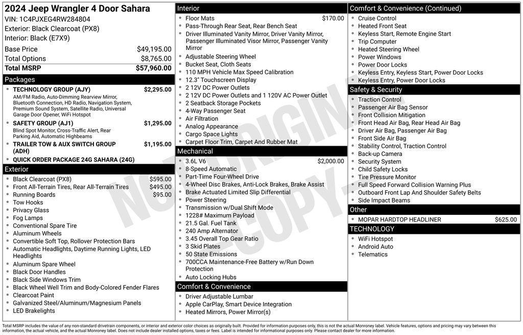 new 2024 Jeep Wrangler car, priced at $56,641