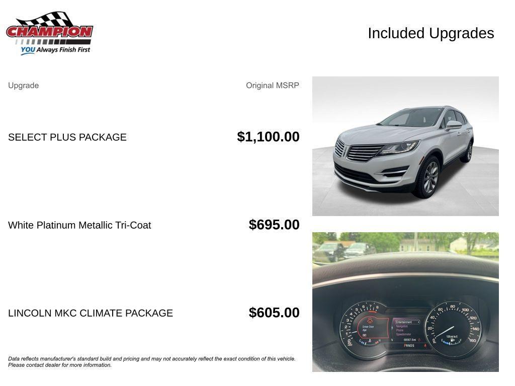 used 2017 Lincoln MKC car, priced at $15,250