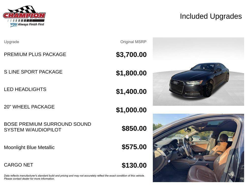 used 2016 Audi A6 car, priced at $12,900