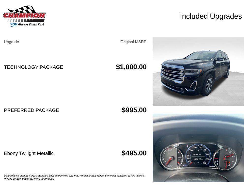used 2023 GMC Acadia car, priced at $31,500