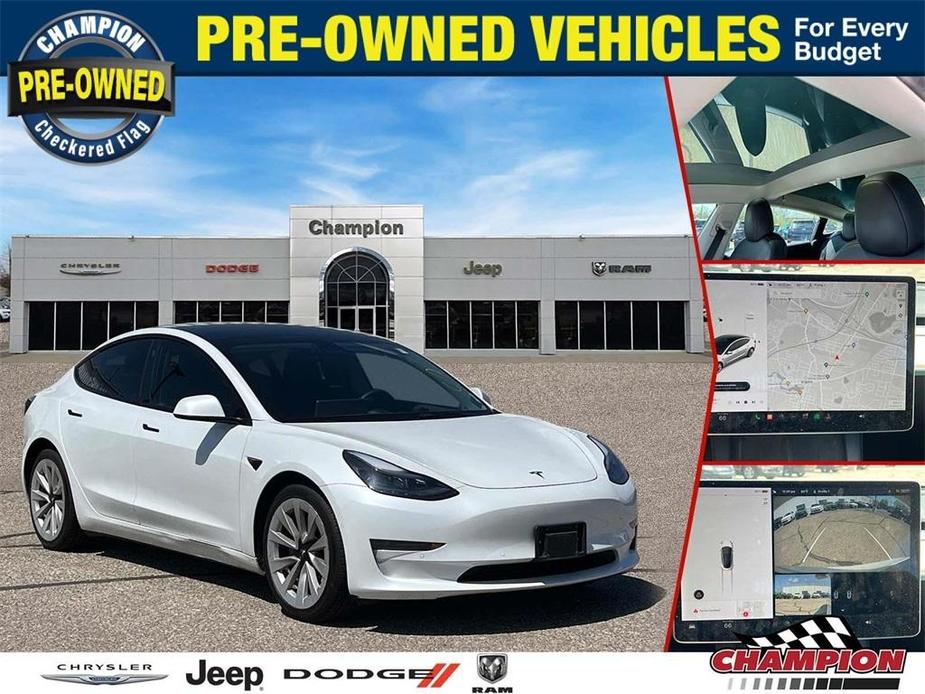 used 2022 Tesla Model 3 car, priced at $27,300