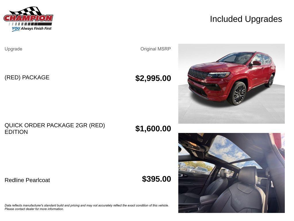 used 2022 Jeep Compass car, priced at $25,200