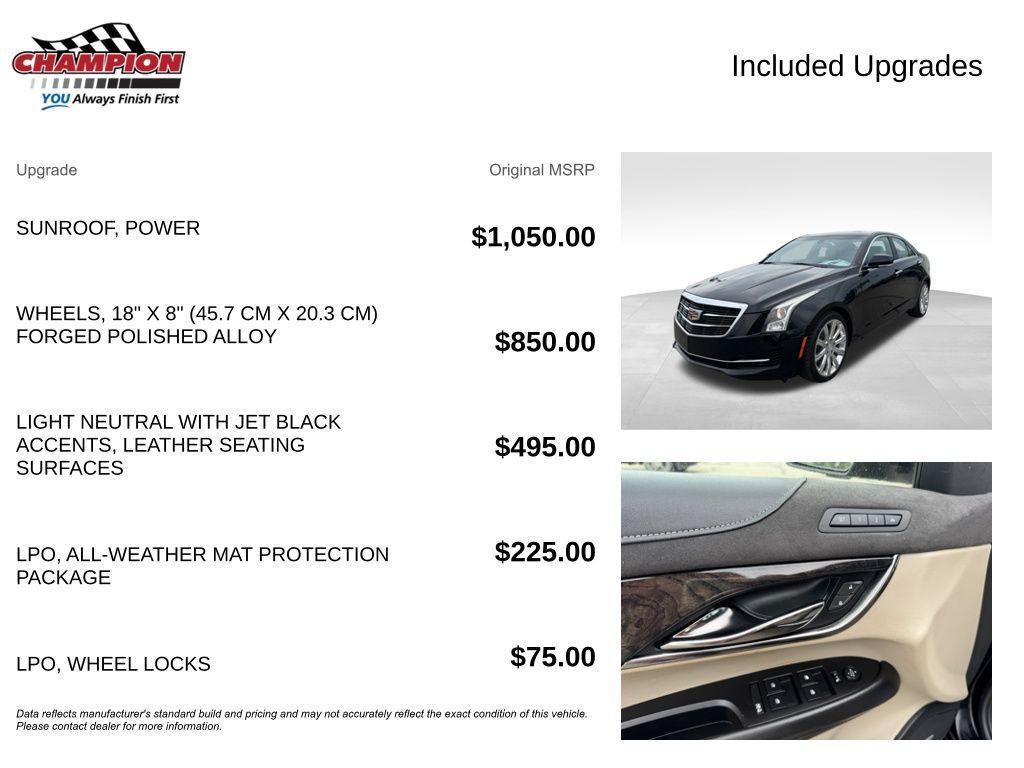 used 2018 Cadillac ATS car, priced at $13,700