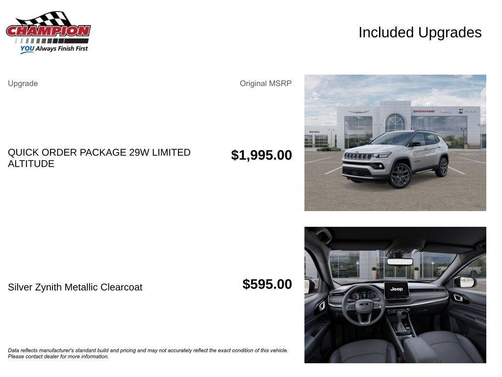 new 2026 Jeep Compass car, priced at $34,120