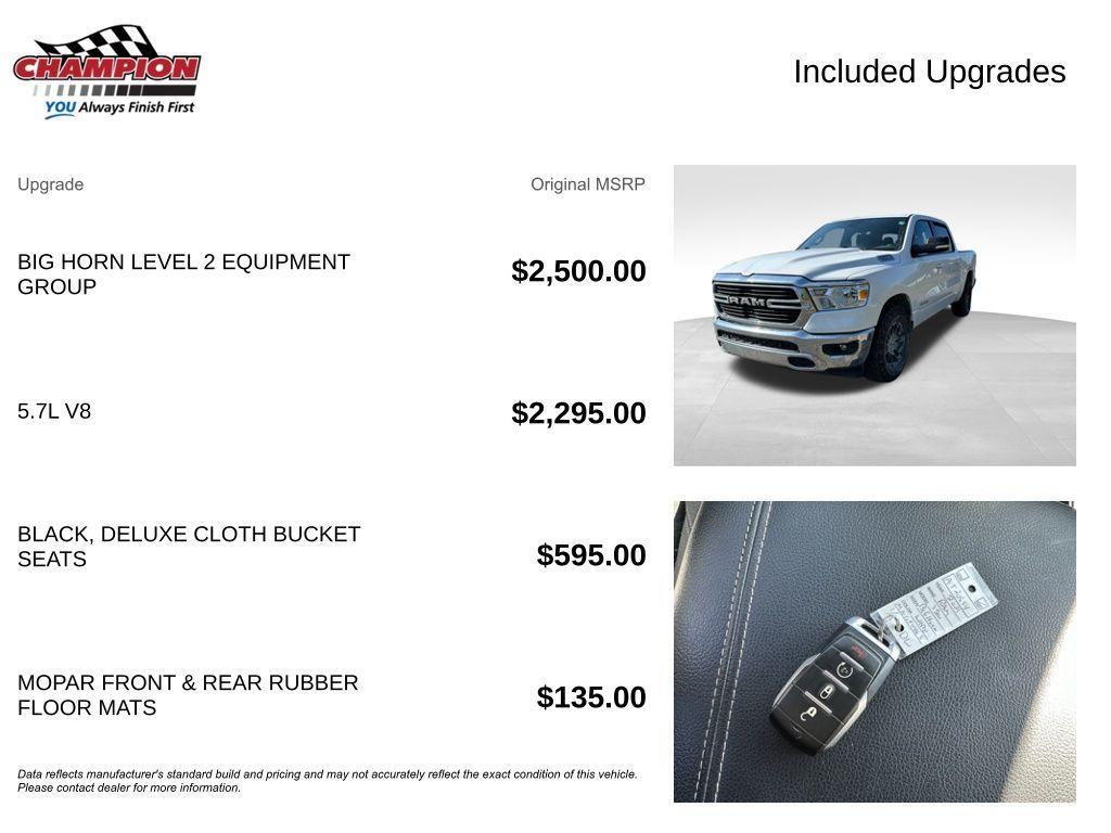 used 2021 Ram 1500 car, priced at $29,076