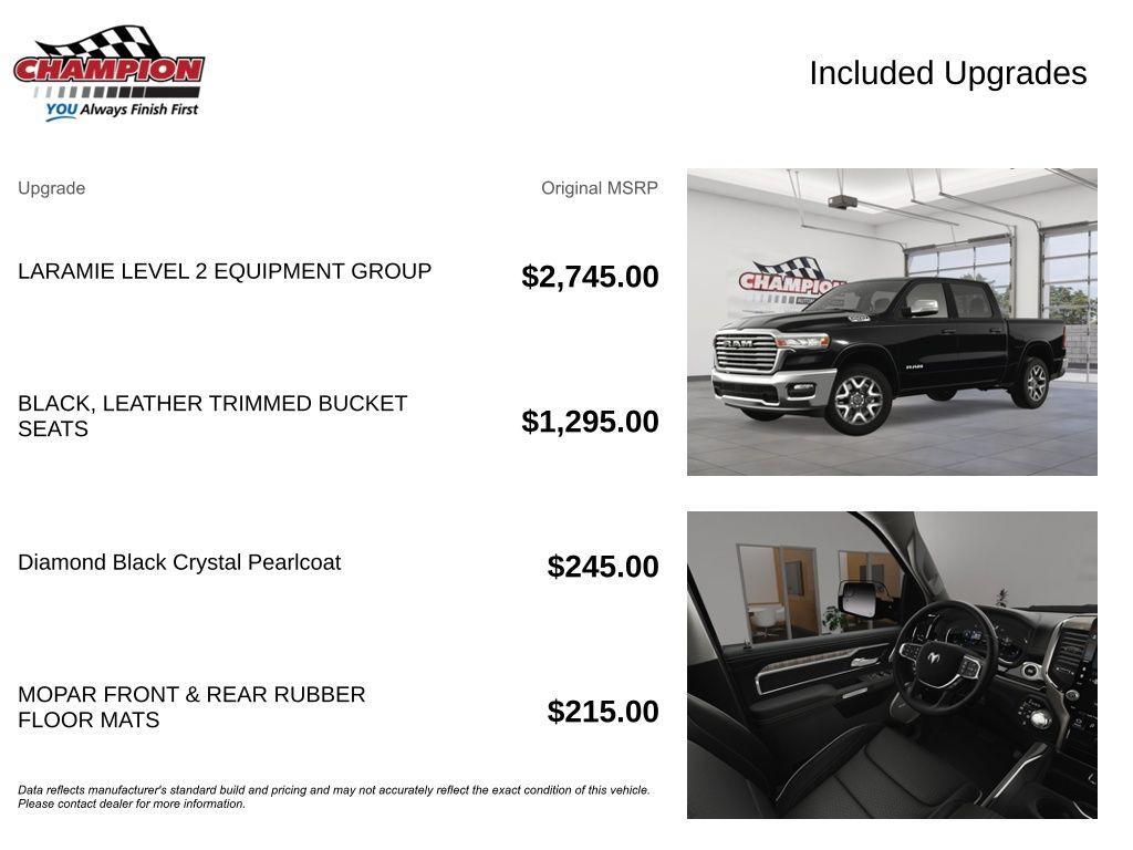 new 2025 Ram 1500 car, priced at $59,885