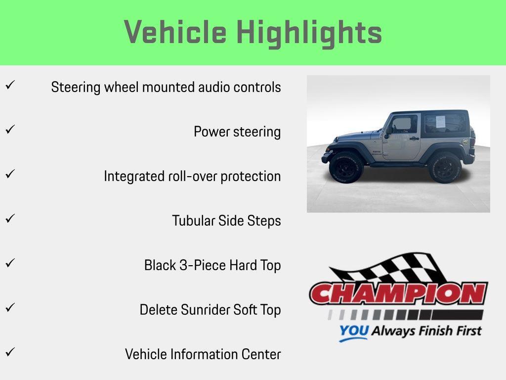 used 2016 Jeep Wrangler car, priced at $14,600