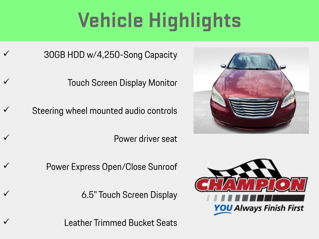 used 2011 Chrysler 200 car, priced at $4,500