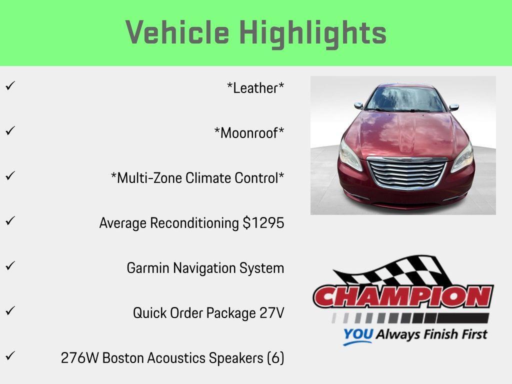 used 2011 Chrysler 200 car, priced at $4,500