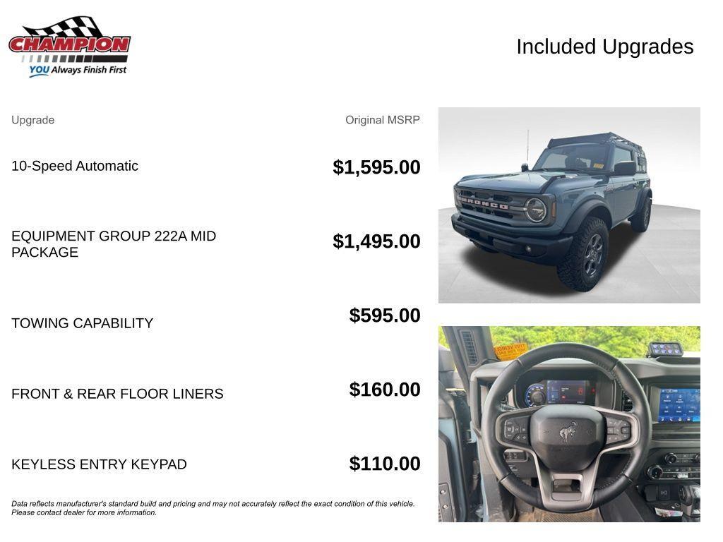 used 2022 Ford Bronco car, priced at $31,200