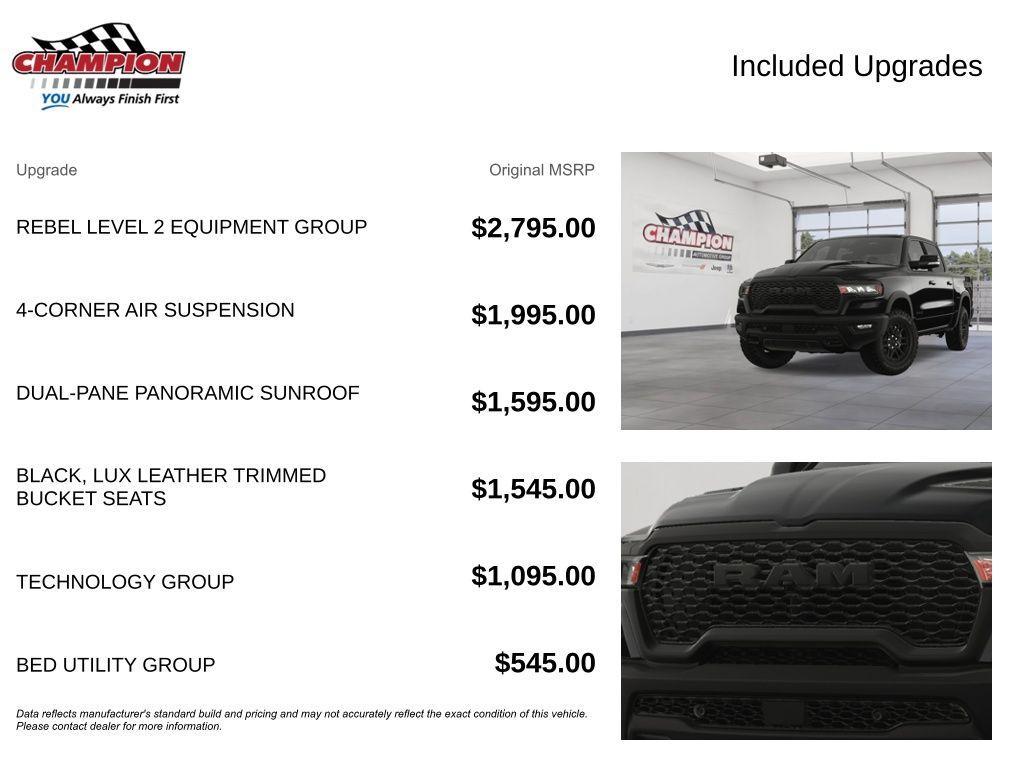 new 2025 Ram 1500 car, priced at $66,543