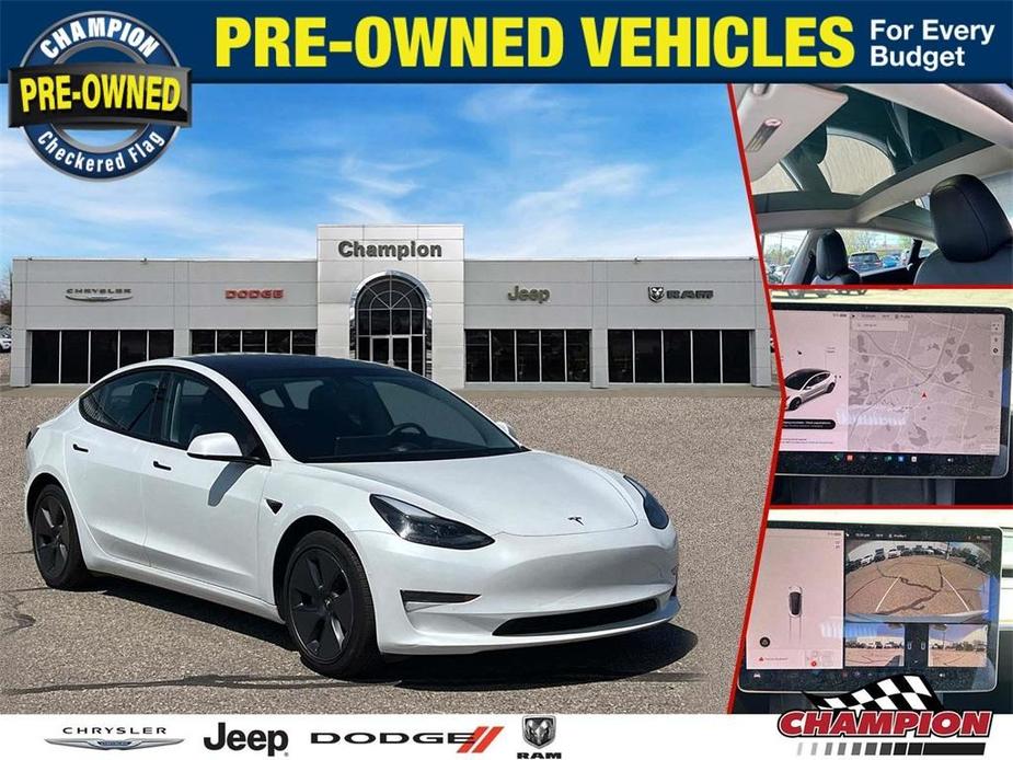 used 2022 Tesla Model 3 car, priced at $27,700