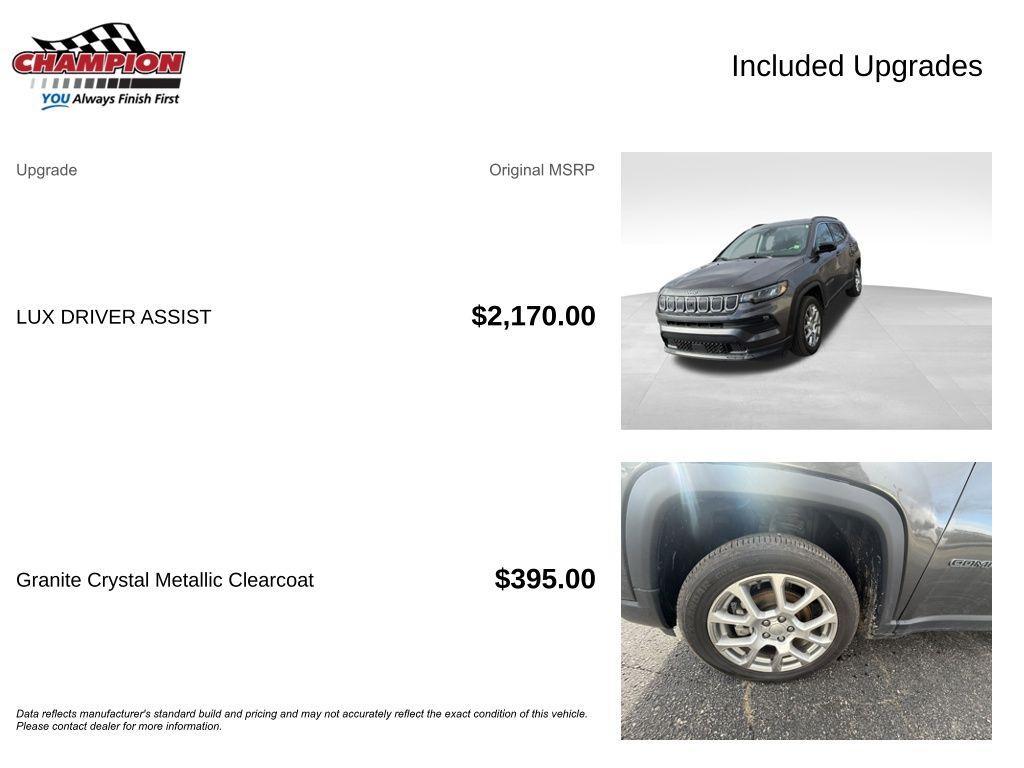 used 2022 Jeep Compass car, priced at $16,800
