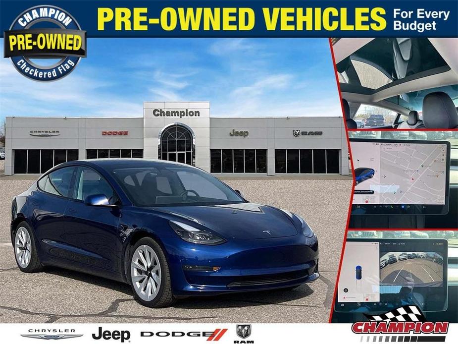 used 2022 Tesla Model 3 car, priced at $30,300