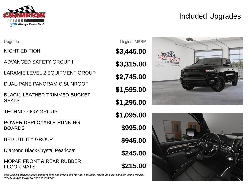 new 2025 Ram 1500 car, priced at $68,707