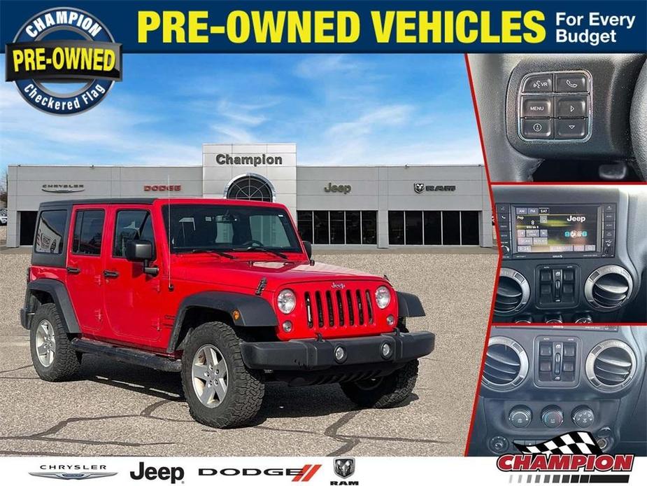 used 2017 Jeep Wrangler Unlimited car, priced at $19,100