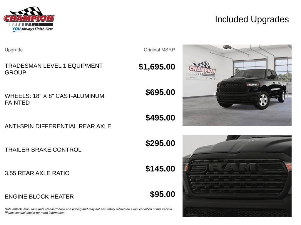 new 2025 Ram 1500 car, priced at $59,533