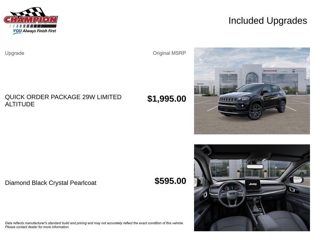 new 2026 Jeep Compass car, priced at $32,954