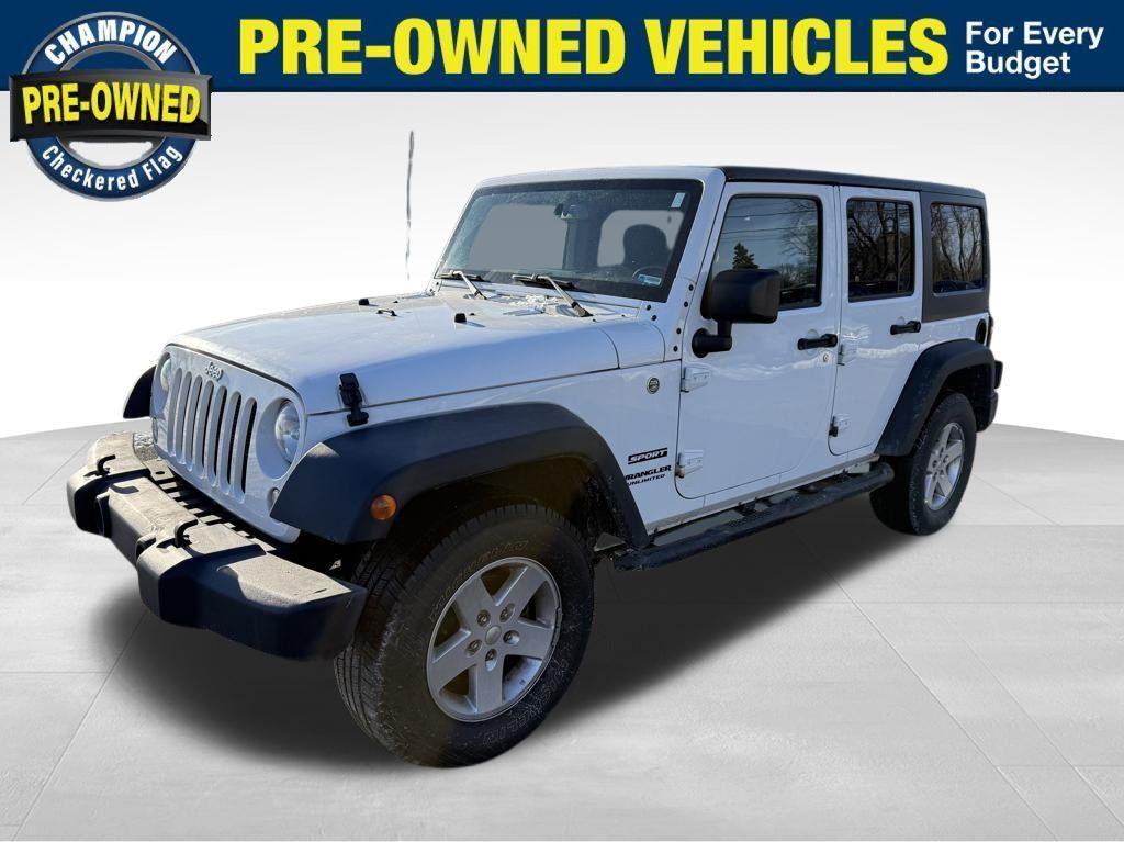 used 2017 Jeep Wrangler Unlimited car, priced at $14,900