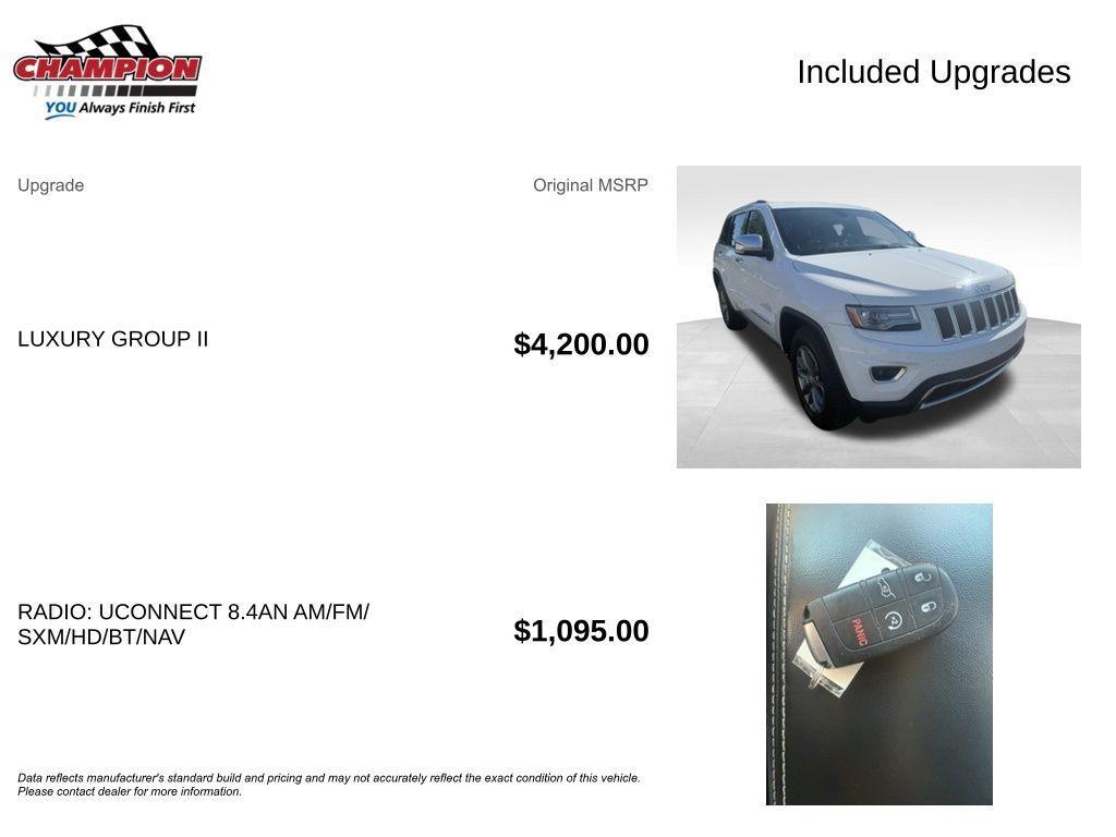 used 2014 Jeep Grand Cherokee car, priced at $7,500