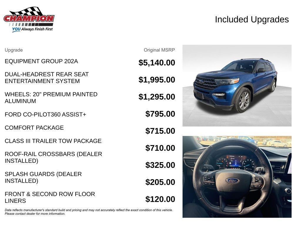 used 2020 Ford Explorer car, priced at $19,200