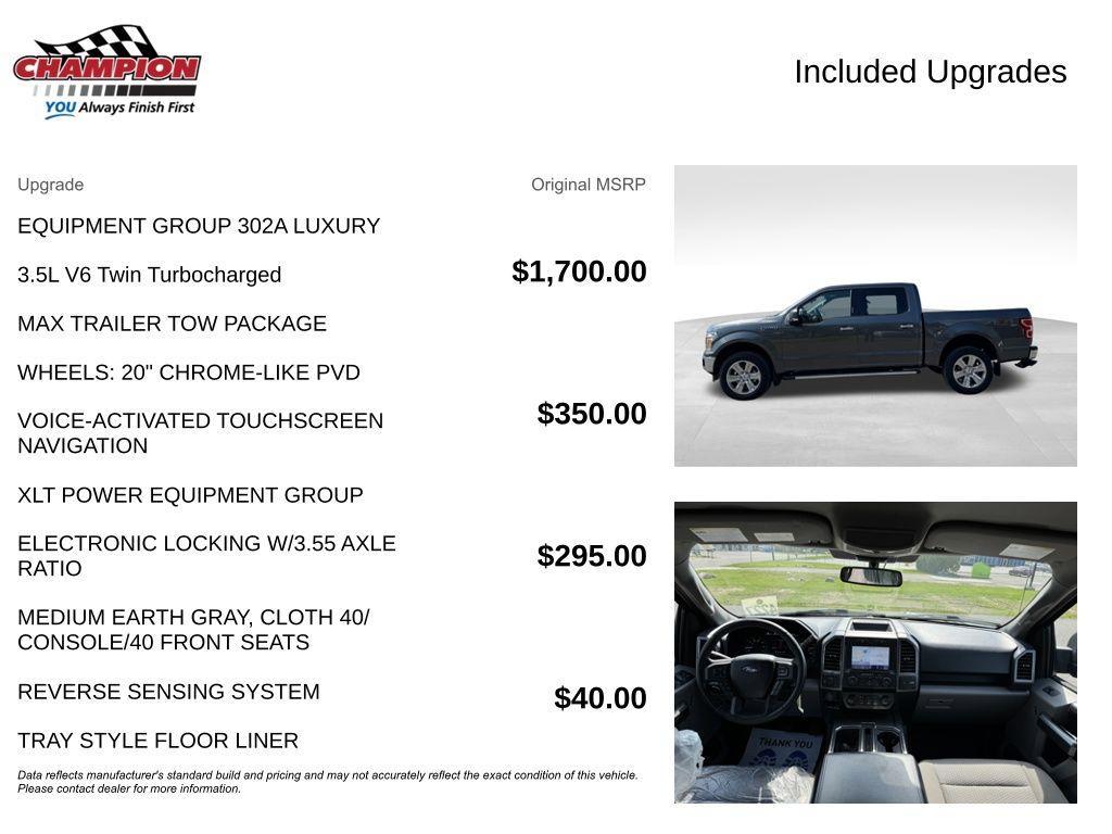 used 2019 Ford F-150 car, priced at $19,500