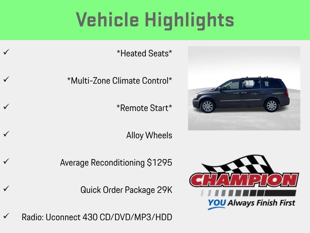 used 2015 Chrysler Town & Country car, priced at $6,000
