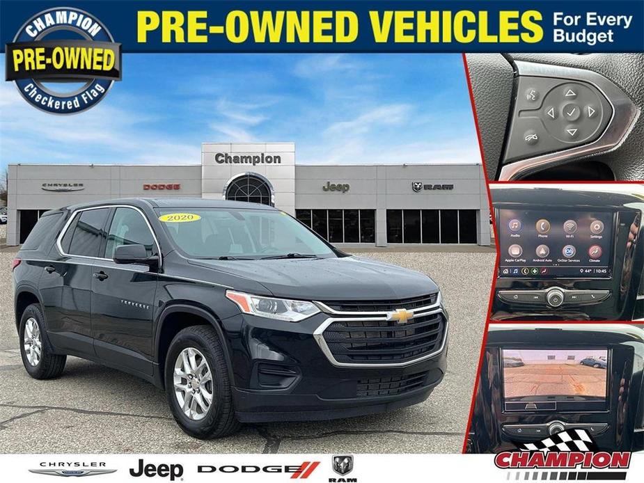used 2020 Chevrolet Traverse car, priced at $18,800