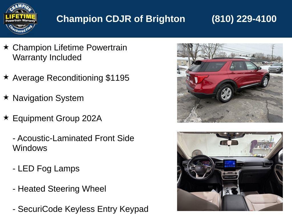 used 2022 Ford Explorer car, priced at $30,700