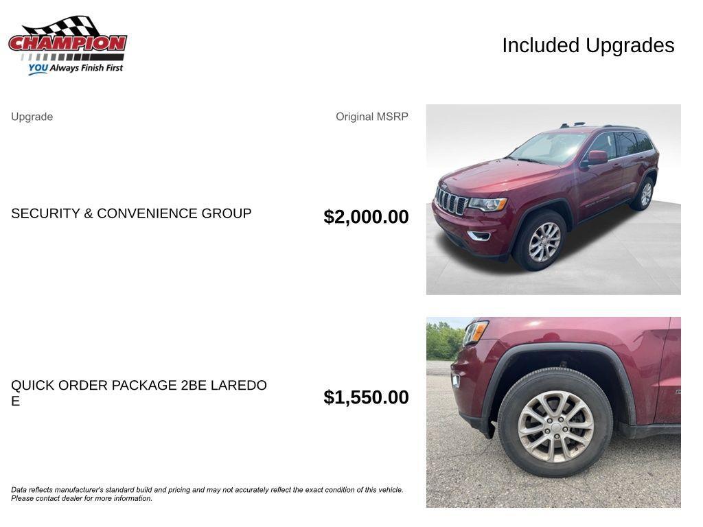 used 2021 Jeep Grand Cherokee car, priced at $22,000