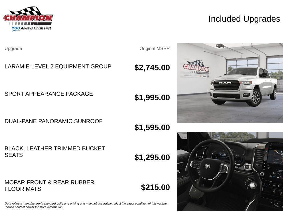 new 2025 Ram 1500 car, priced at $61,677