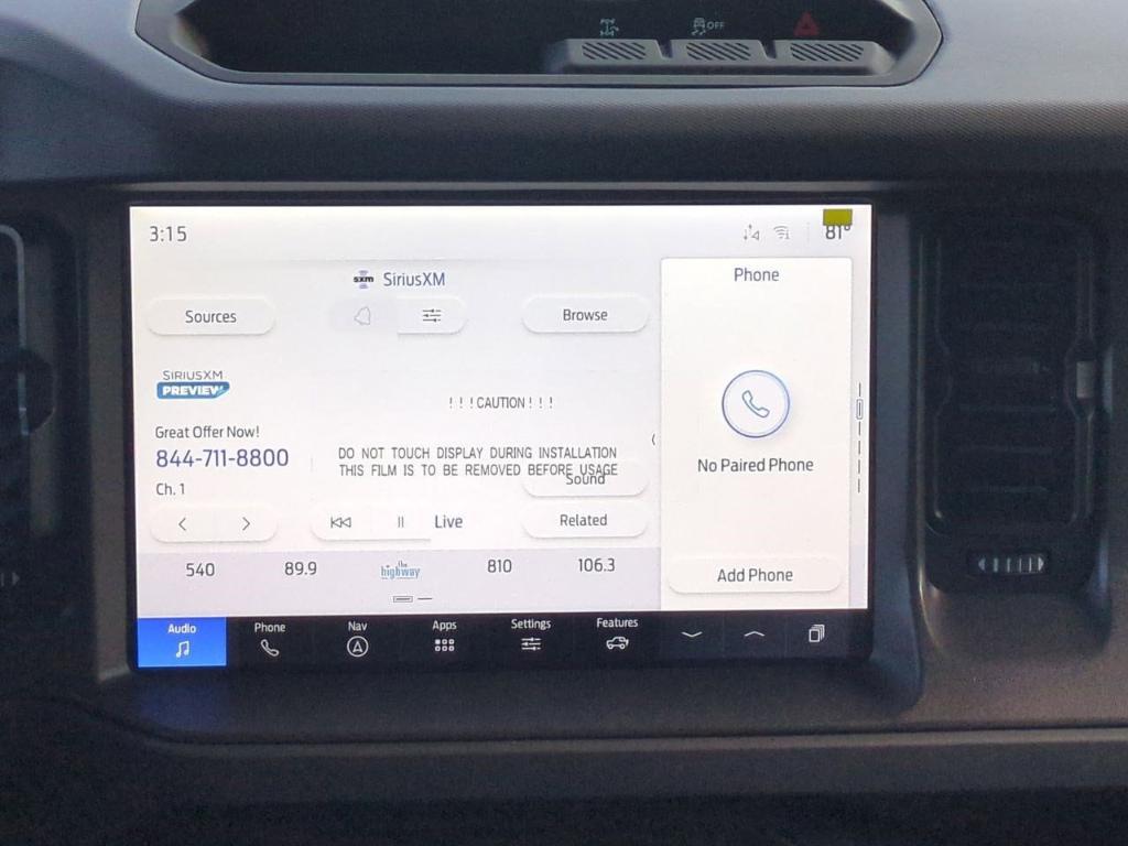 new 2025 Ford Bronco car, priced at $46,765