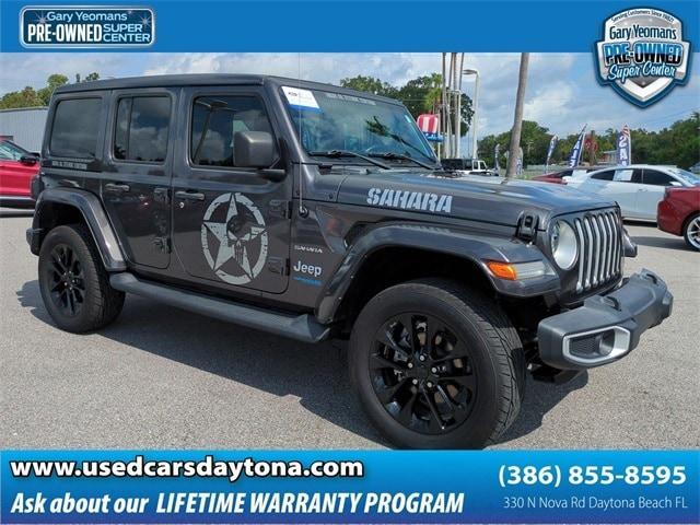 used 2021 Jeep Wrangler Unlimited 4xe car, priced at $33,984