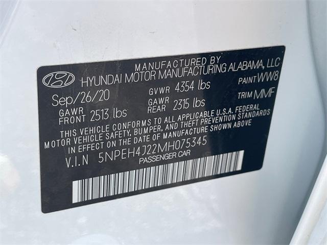 used 2021 Hyundai Sonata car, priced at $24,995